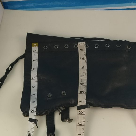 GENUINE LEATHER COUNTRY VICTORIAN OTK TALL ZIP/LACE UP GOTH BOOT 7US/5UK - Picture 15 of 16